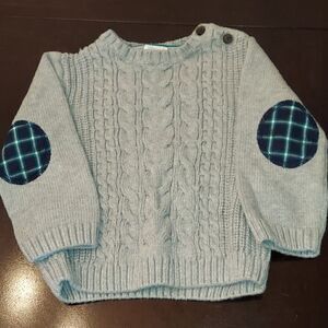 Gymboree Gray Cable Knit Sweater Sz 18-24M